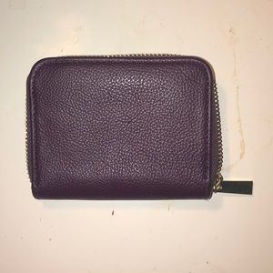 Dark purple wallet and coin purse